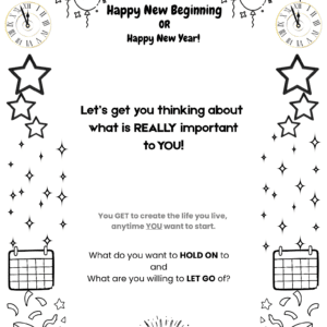 FREE- New Beginning, Hold on AND Let go!
